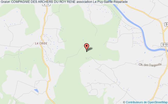plan association Compagnie Des Archers Du Roy Rene Le Puy-Sainte-Réparade