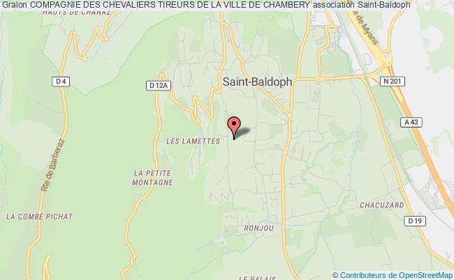 plan association Compagnie Des Chevaliers Tireurs De La Ville De Chambery Saint-Baldoph
