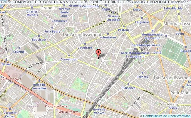 plan association Compagnie Des Comediens-voyageurs Fondee Et Dirigee Par Marcel Bozonnet Paris 14e
