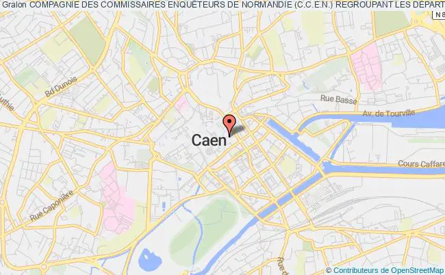 plan association Compagnie Des Commissaires EnquÊteurs De Normandie (c.c.e.n.) Regroupant Les DÉpartements Du Calvados, De La Manche Et De L'orne Caen