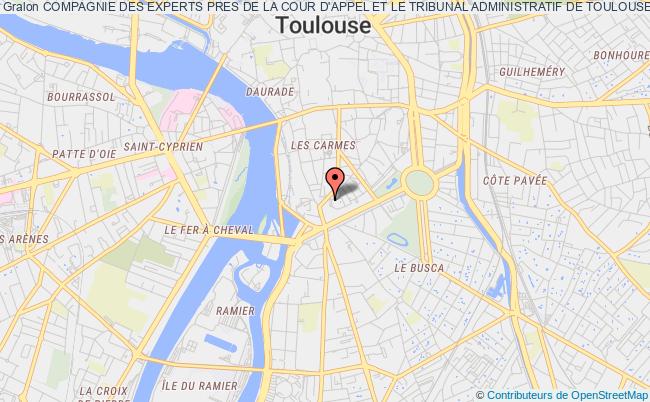 plan association Compagnie Des Experts Pres De La Cour D'appel Et Le Tribunal Administratif De Toulouse Toulouse