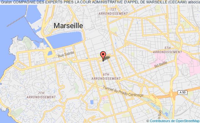 plan association Compagnie Des Experts Pres La Cour Administrative D'appel De Marseille (cecaam) Marseille