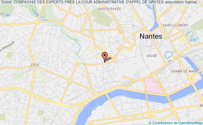 plan association Compagnie Des Experts PrÈs La Cour Administrative D'appel De Nantes Nantes