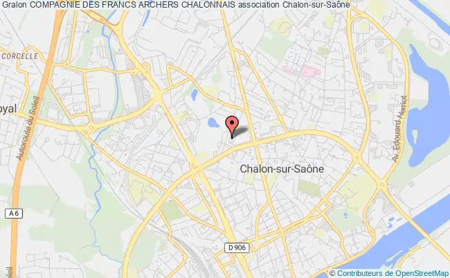 plan association Compagnie Des Francs Archers Chalonnais Chalon-sur-Saône
