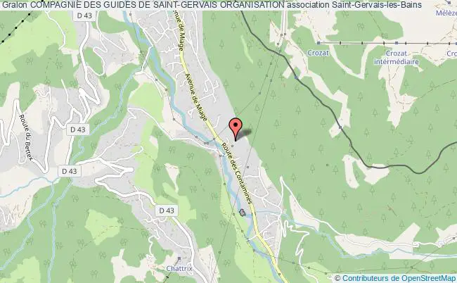plan association Compagnie Des Guides De Saint-gervais Organisation Saint-Gervais-les-Bains