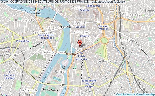 plan association Compagnie Des Mediateurs De Justice De France - Cmj Toulouse