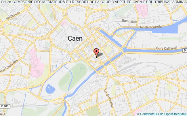 plan association Compagnie Des MÉdiateurs Du Ressort De La Cour D'appel De Caen Et Du Tribunal Administratif De Caen Caen