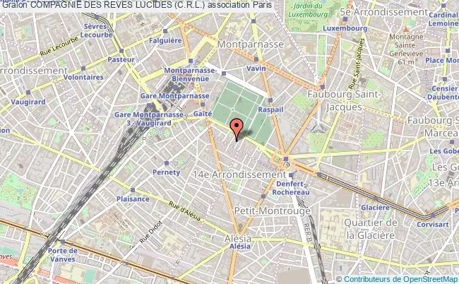 plan association Compagnie Des Reves Lucides (c.r.l.) Paris