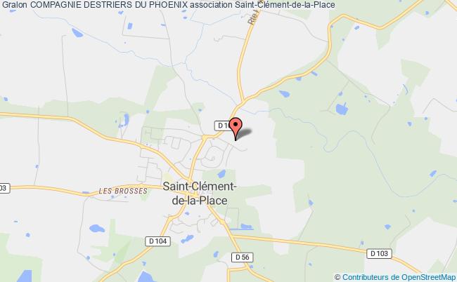 plan association Compagnie Destriers Du Phoenix Saint-Clément-de-la-Place