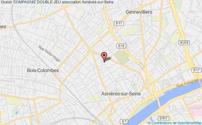 plan association Compagnie Double-jeu Asnières-sur-Seine