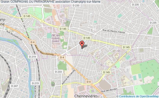 plan association Compagnie Du Paragraphe Champigny-sur-Marne