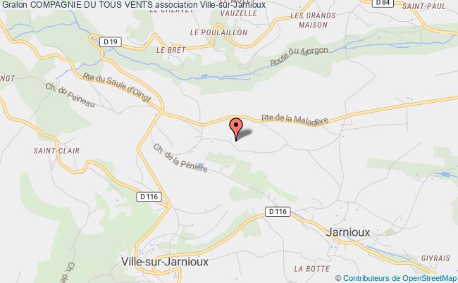 plan association Compagnie Du Tous Vents Ville-sur-Jarnioux