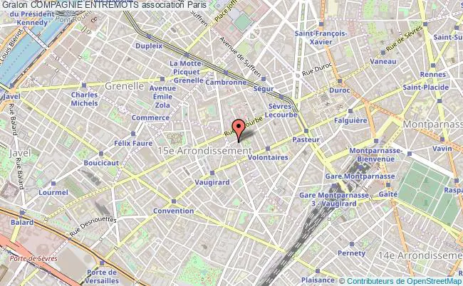 plan association Compagnie Entremots Paris