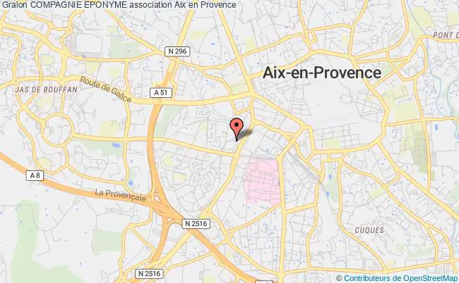 plan association Compagnie Eponyme Aix-en-Provence