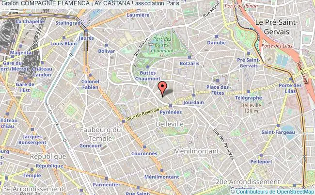 plan association Compagnie Flamenca ¡ Ay Castana ! PARIS