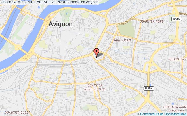 plan association Compagnie L'artscÈne Prod Avignon