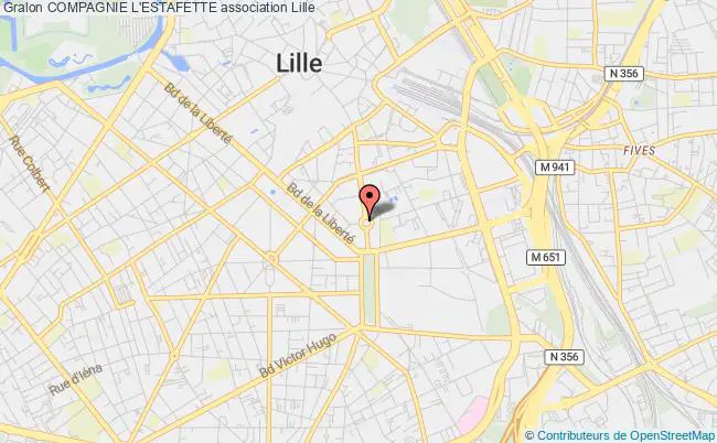 plan association Compagnie L'estafette Lille