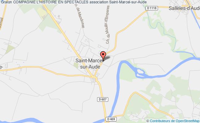 plan association Compagnie L'histoire En Spectacles Saint-Marcel-sur-Aude