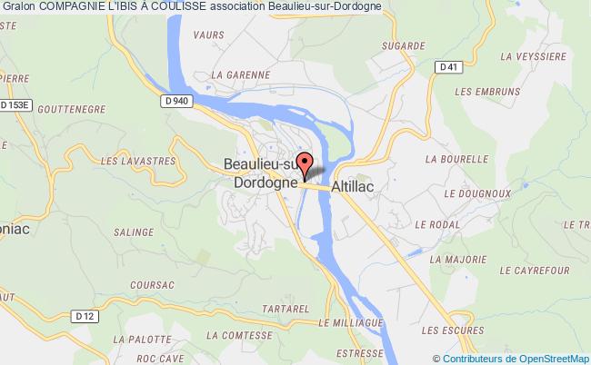 plan association Compagnie L'ibis À Coulisse Beaulieu-sur-Dordogne