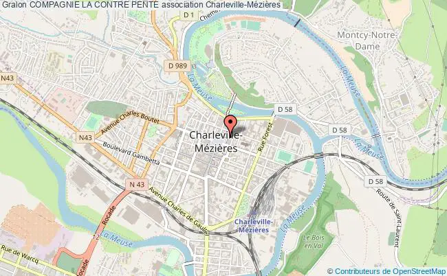 plan association Compagnie La Contre Pente Charleville-Mézières