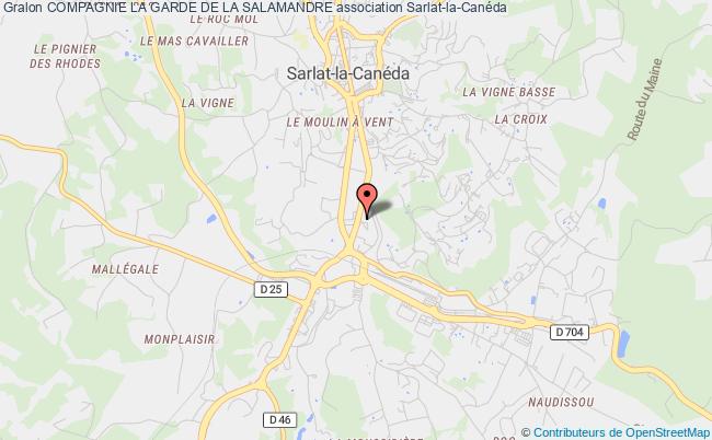 plan association Compagnie La Garde De La Salamandre Sarlat-la-Canéda
