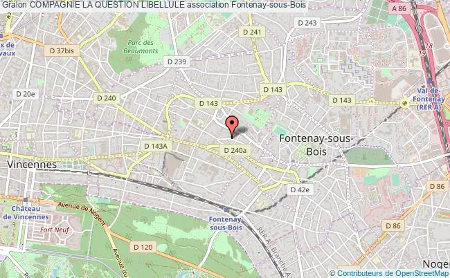 plan association Compagnie La Question Libellule Fontenay-sous-Bois