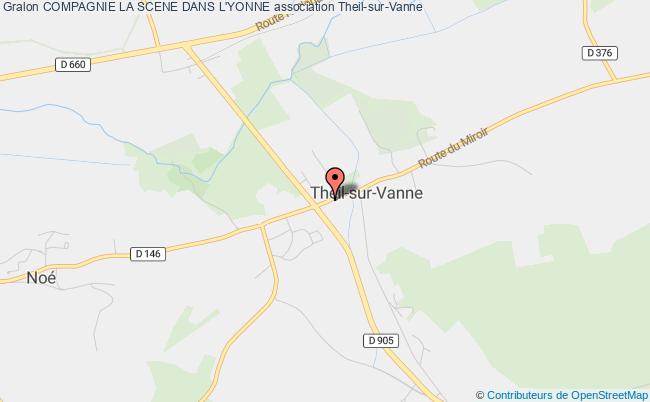plan association Compagnie La Scene Dans L'yonne Vallées de la Vanne