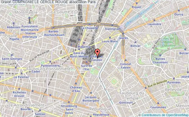 plan association Compagnie Le Cercle Rouge Paris