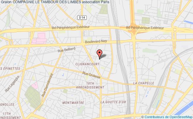 plan association Compagnie Le Tambour Des Limbes Paris