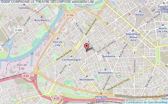 plan association Compagnie Le Theatre Decompose Lille