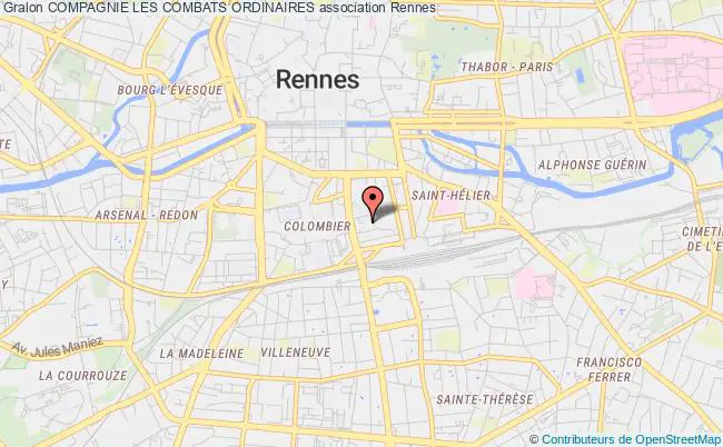 plan association Compagnie Les Combats Ordinaires Rennes