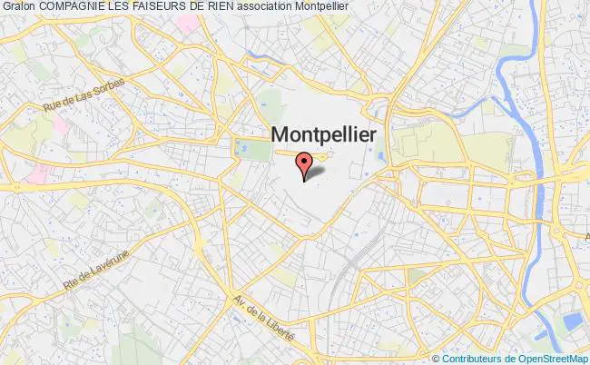plan association Compagnie Les Faiseurs De Rien Montpellier