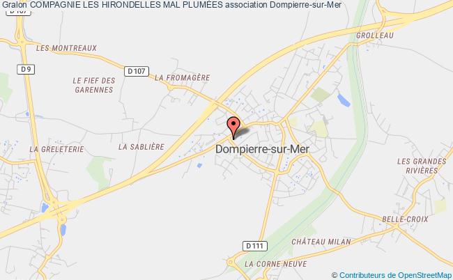 plan association Compagnie Les Hirondelles Mal PlumÉes Dompierre-sur-Mer