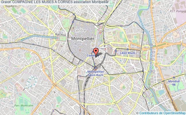plan association Compagnie Les Muses A Cornes Montpellier