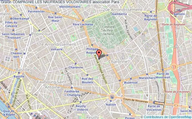 plan association Compagnie Les Naufrages Volontaires Paris