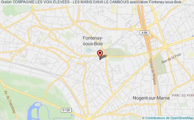 plan association Compagnie Les Voix ÉlevÉes - Les Mains Dans Le Cambouis Fontenay-sous-Bois
