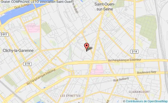 plan association Compagnie Leto Saint-Ouen-sur-Seine