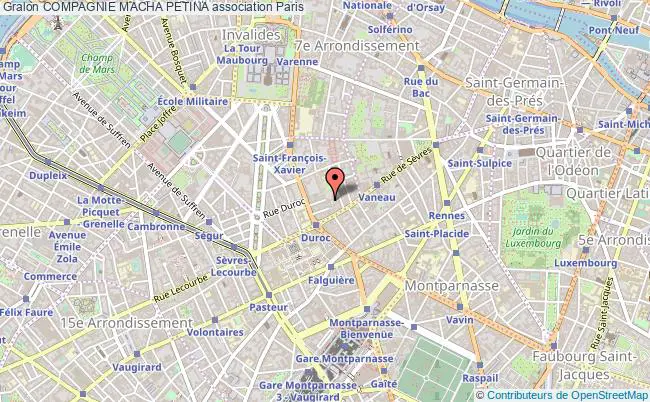plan association Compagnie Macha Petina Paris