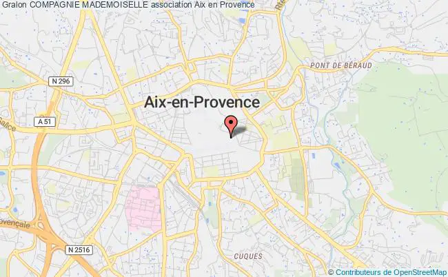 plan association Compagnie Mademoiselle Aix-en-Provence