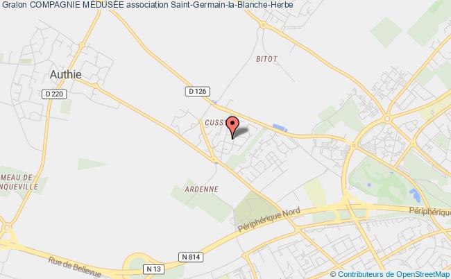 plan association Compagnie MÉdusÉe Saint-Germain-la-Blanche-Herbe