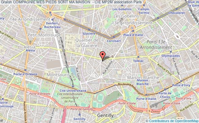 plan association Compagnie Mes Pieds Sont Ma Maison  - Cie Mp2m Paris