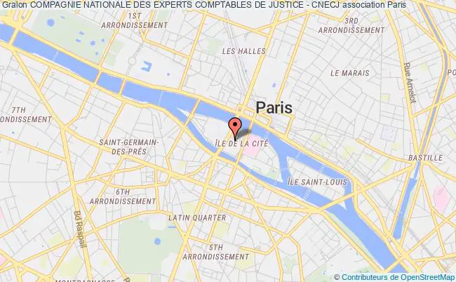 plan association Compagnie Nationale Des Experts Comptables De Justice - Cnecj Paris