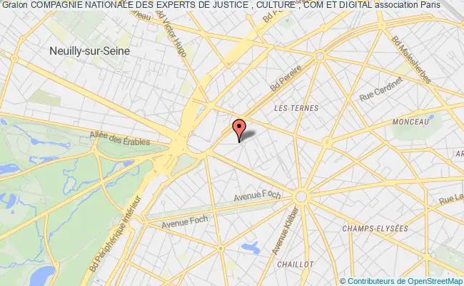 plan association Compagnie Nationale Des Experts De Justice , Culture , Com Et Digital Paris 17e