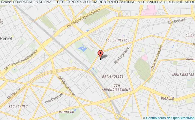 plan association Compagnie Nationale Des Experts Judiciaires Professionnels De Sante Autres Que Medecins (cnejps) Paris