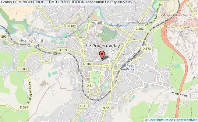 plan association Compagnie Nosferatu Production Puy-en-Velay