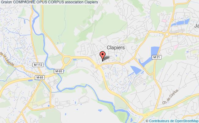 plan association Compagnie Opus Corpus Clapiers
