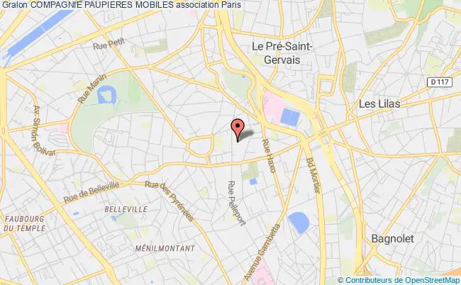 plan association Compagnie Paupieres Mobiles Paris