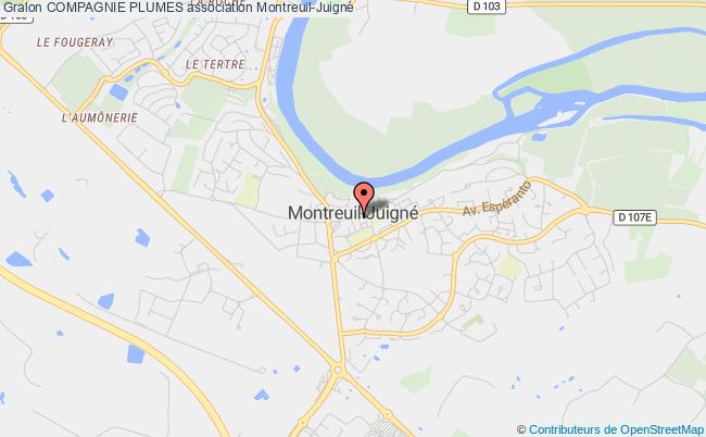 plan association Compagnie Plumes Montreuil-Juigné