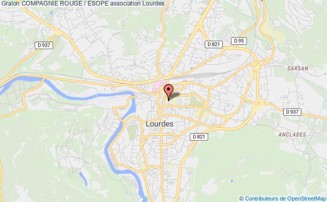 plan association Compagnie Rouge / Esope Lourdes
