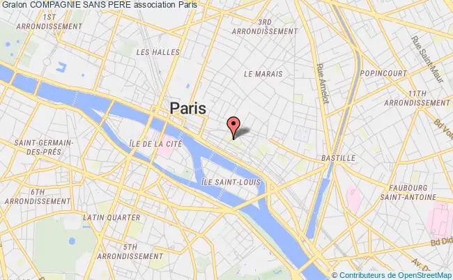 plan association Compagnie Sans Pere Paris